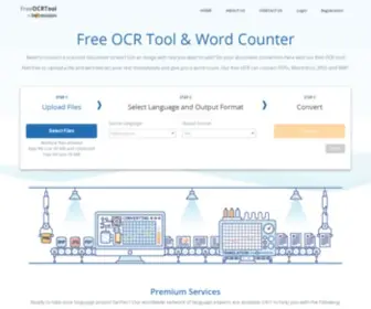 Freeocrtool.com(Free OCR Tool) Screenshot