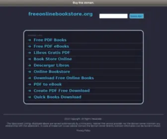 Freeonlinebookstore.org(Free online books) Screenshot