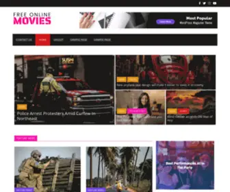 Freeonlinemovies.fun(Demo News) Screenshot