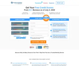 Freeonlinescore.com(Get Your Credit Scores Now) Screenshot