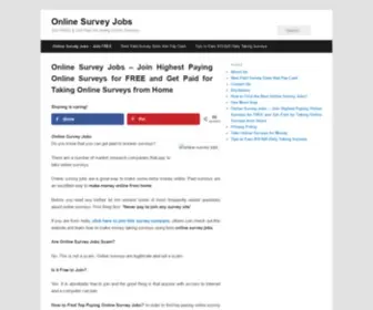Freeonlinesurveyjobs.com(Online Survey Jobs) Screenshot
