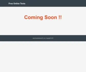 Freeonlinetests247.com(Free online practice tests for all competitive examinations) Screenshot