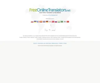 Freeonlinetranslators.net(Free Online Translators) Screenshot