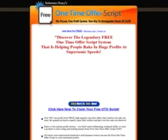 Freeotoscript.com(Free One Time Offer Script) Screenshot