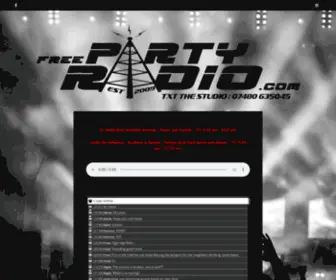 Freepartyradio.com(FPR) Screenshot