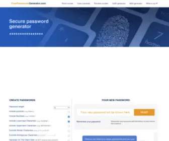 Freepasswordsgenerator.com(Strong and Random Password Generator) Screenshot