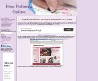 Freepatternsonline.com(Free Patterns Online) Screenshot