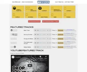 Freepd.com(Free Public Domain Music Creative Commons 0 Completely Royalty Free) Screenshot