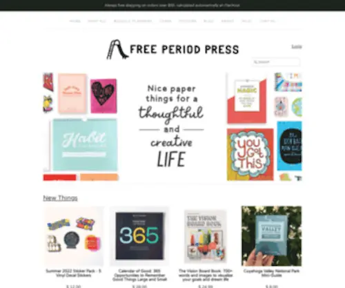 Freeperiodpress.com(Free Period Press) Screenshot