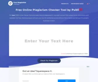 Freeplagiarismchecker.pro(Free Plagiarism Checker) Screenshot