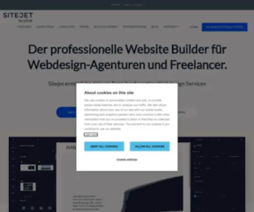 Freepler.de(All-in-One Webdesign Plattform) Screenshot