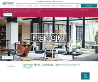 Freepointhotel.com(Freepoint Hotel Cambridge) Screenshot