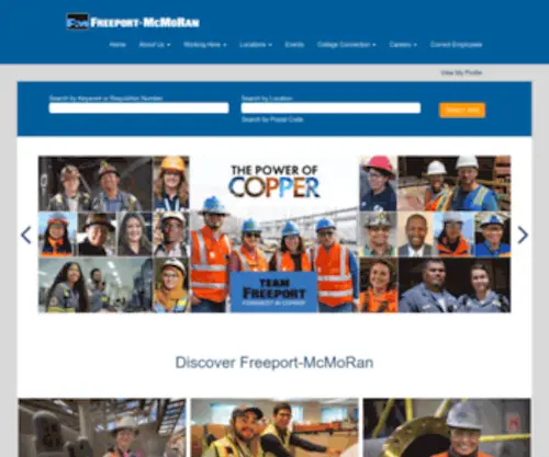 Freeport-Mcmoran.jobs(TalentBrew Maintenance) Screenshot