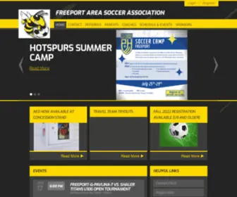 Freeportsoccer.com(FASA Freeport Area Soccer Association) Screenshot