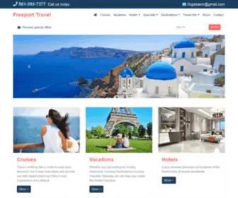 Freeporttravelllc.com(Freeport Travel) Screenshot