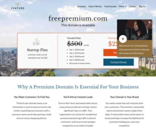 Freepremium.com(Venture) Screenshot