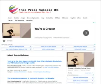 Freepressreleasedb.com(Free Press Release DB) Screenshot