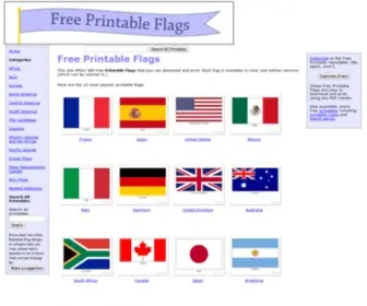 Freeprintableflags.com(Free Printable Flags) Screenshot