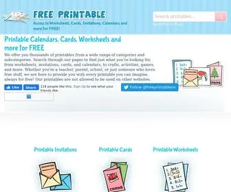 Freeprintableonline.com(Free Printable Invitations) Screenshot