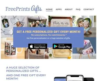 Freeprintsgifts.com(Get a Personalized Gift Every Month for FREE) Screenshot