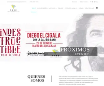 Freeproductions.co.cr(Productora de Eventos Especiales Free Productions Costa Rica) Screenshot