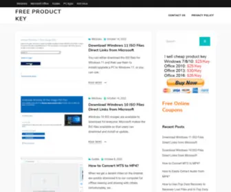 Freeproductkeys.com(Free Product Key) Screenshot