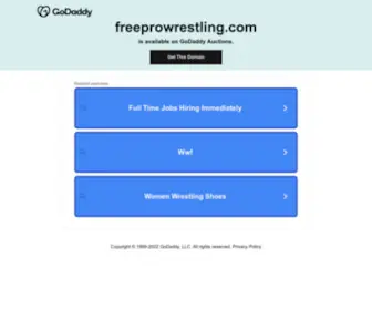 Freeprowrestling.com(Free Pro Wrestling) Screenshot