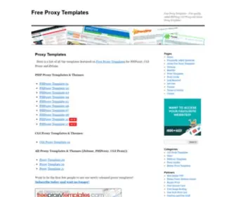 Freeproxytemplates.com(Free Proxy Templates) Screenshot