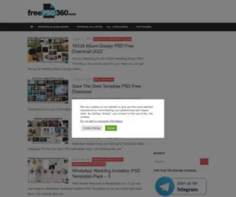 Freepsd360.com(Wedding album design) Screenshot