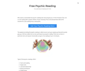 Freepsychicreading.us.com(Free Psychic Reading) Screenshot