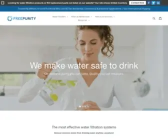 Freepurity.com(Reverse Osmosis Water Purification Systems) Screenshot