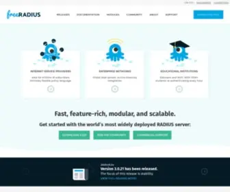 Freeradius.org(The world's leading RADIUS server. The project inc) Screenshot
