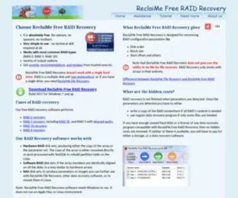 Freeraidrecovery.com(RAID Recovery Software) Screenshot