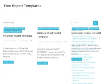 Freereporttemplate.com(Free Report Templates) Screenshot