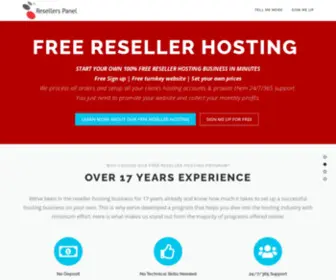 Freeresellerspanel.com(Free Reseller Web Hosting) Screenshot