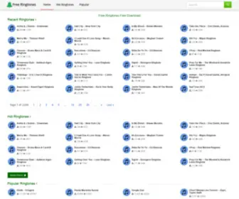 Freeringtonesfree.mobi(FREE MUSIC RINGTONES FREE DOWNLOAD FOR MOBILE) Screenshot