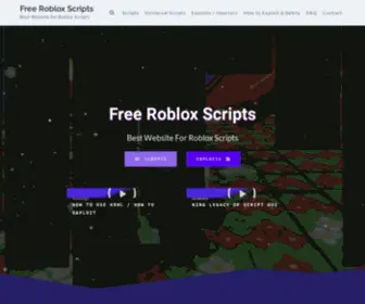 Freerobloxscripts.com(Free Roblox Scripts) Screenshot
