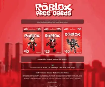 Freerobuxcodes.xyz(Free Robux Promo Card Codes) Screenshot