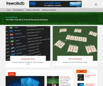Freerollsdb.com Screenshot