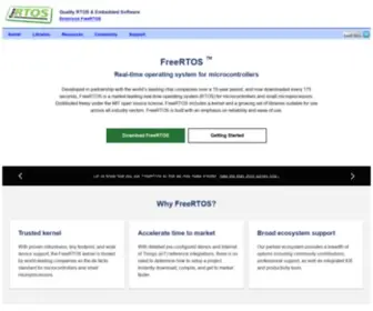 Freertos.org(Market-leading MIT licensed open source real-time operating system (RTOS)) Screenshot