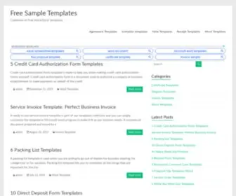 Freesampletemplates.com(Free Sample Templates) Screenshot