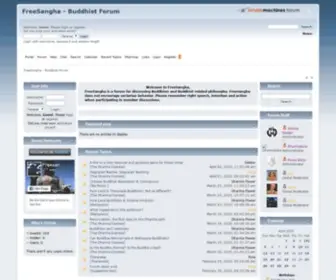 Freesangha.com(Buddhist forum) Screenshot