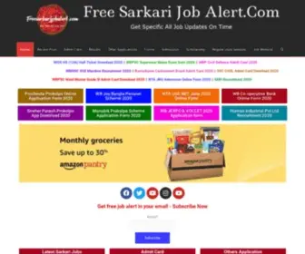 Freesarkarijobalert.com(Free Sarkari Job Alert) Screenshot