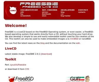 Freesbie.org(Free System Burned In Economy) Screenshot