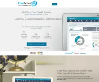Freescore360.com(Get Your Free Credit Scores) Screenshot