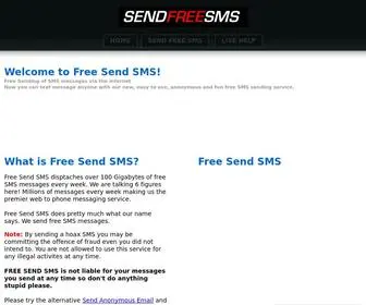 Freesendsms.net(Free Send SMS) Screenshot