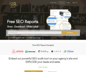 Freeseoreport.com(Free SEO Report Generator Analysis) Screenshot