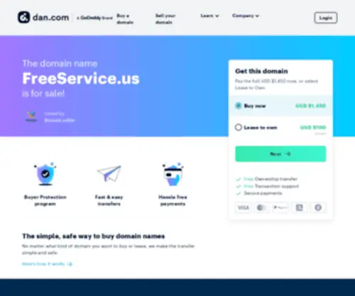 Freeservice.us(Hosting control panel) Screenshot