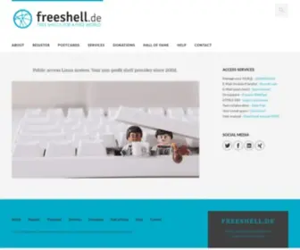 Freeshell.de(Free Shell Provider on GNU/Linux) Screenshot