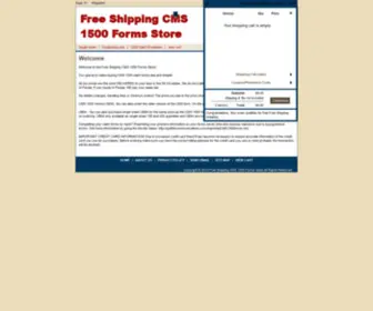 Freeshippingcms1500FormsStore.com(Free shipping CMS 1500 Claim Forms) Screenshot